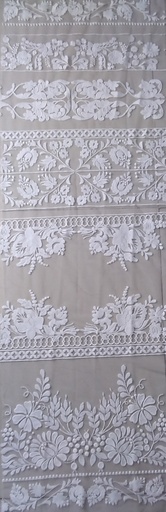 [CH 254,100% Nylon, Off White (Embroidery)] CH 254