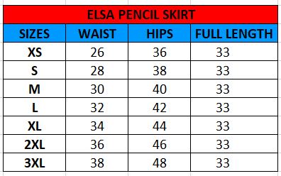Elsa Pencil Skirt