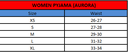 Aurora size chart