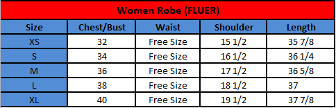 Fluer size chart