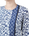 Wear We Met - Printed Peplum Top Closeup