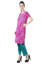EKAJA- Bandhani Salwar Suit Set with Dupatta side 1
