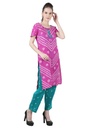 EKAJA- Bandhani Salwar Suit Set with Dupatta side 2