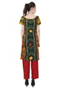 YASTI- Bandhani Salwar Straight Pant Set with Dupatta back