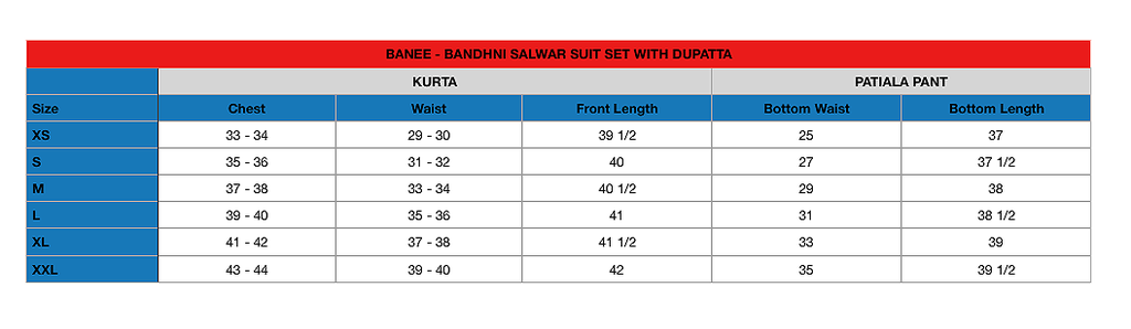 BANEE- Bandhni Salwar Suit Set with Dupatta