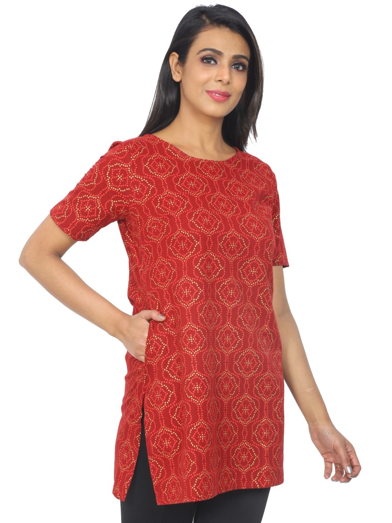 Avani Short A-Line Kurta side 2