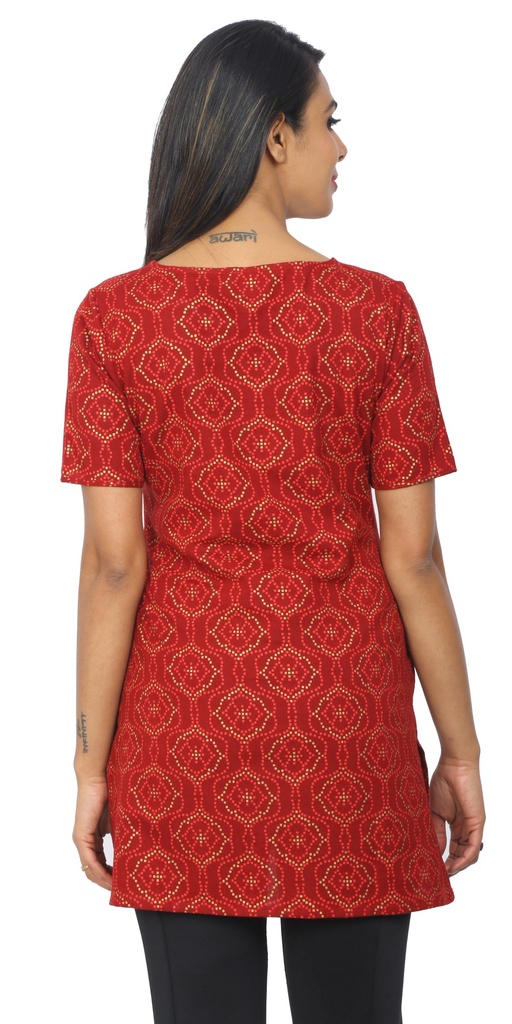 Avani Short A-Line Kurta Back