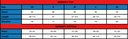 Serenity (W) Size Chart