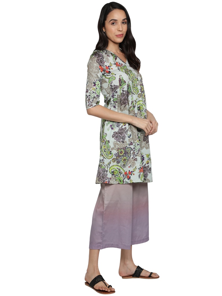 ELFIN Anarkali Kurta with palazzo pant (Side 1)