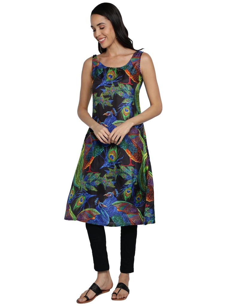 ENCHANTRESS A-line Kurta with cigarette pants (Front 2 )