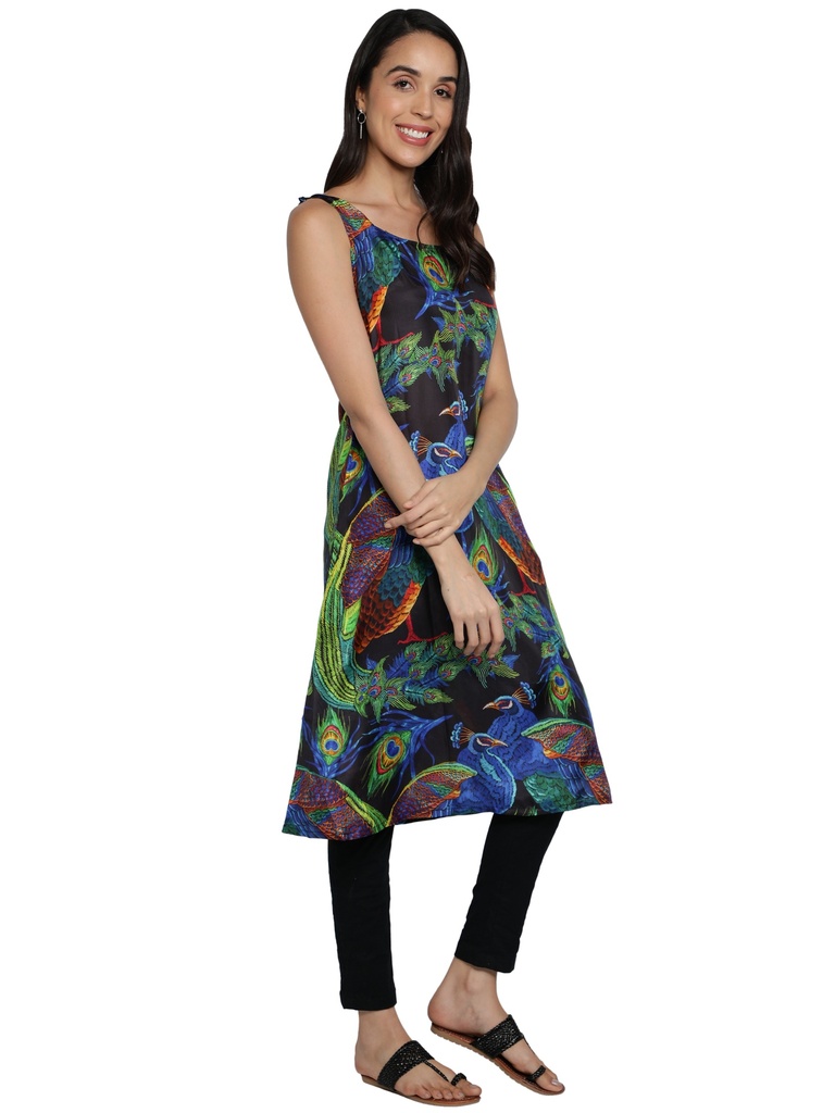 ENCHANTRESS A-line Kurta with cigarette pants(Side 1)