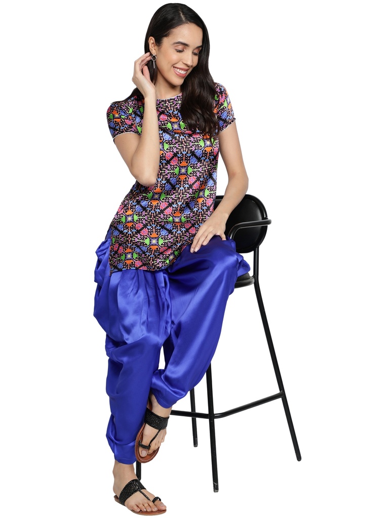 RANGREZ Printed Patiala Suit(Side 2)