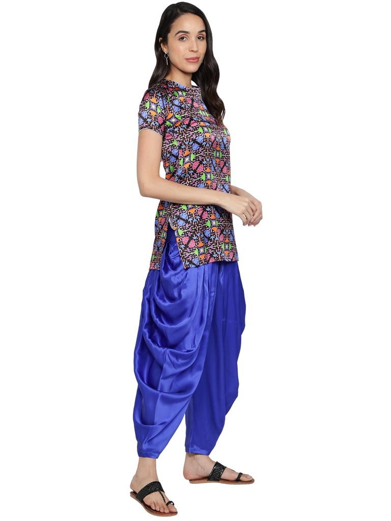 RANGREZ Printed Patiala Suit (Side 1)