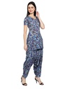 DESI ZULE A-Line Short Kurti with Patiala Pants (Side 2)