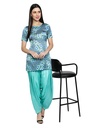 THAATH Geometric Printed Patiala Suit