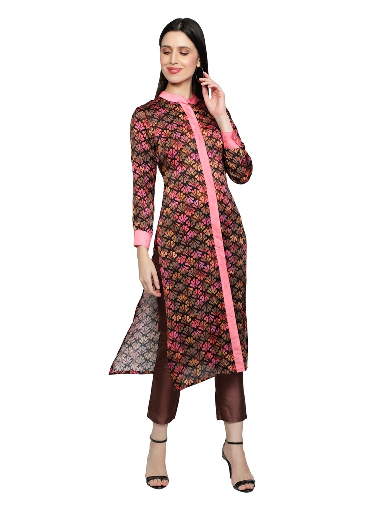 MODISH A-line Kurta with cigarette pant(Side 1)