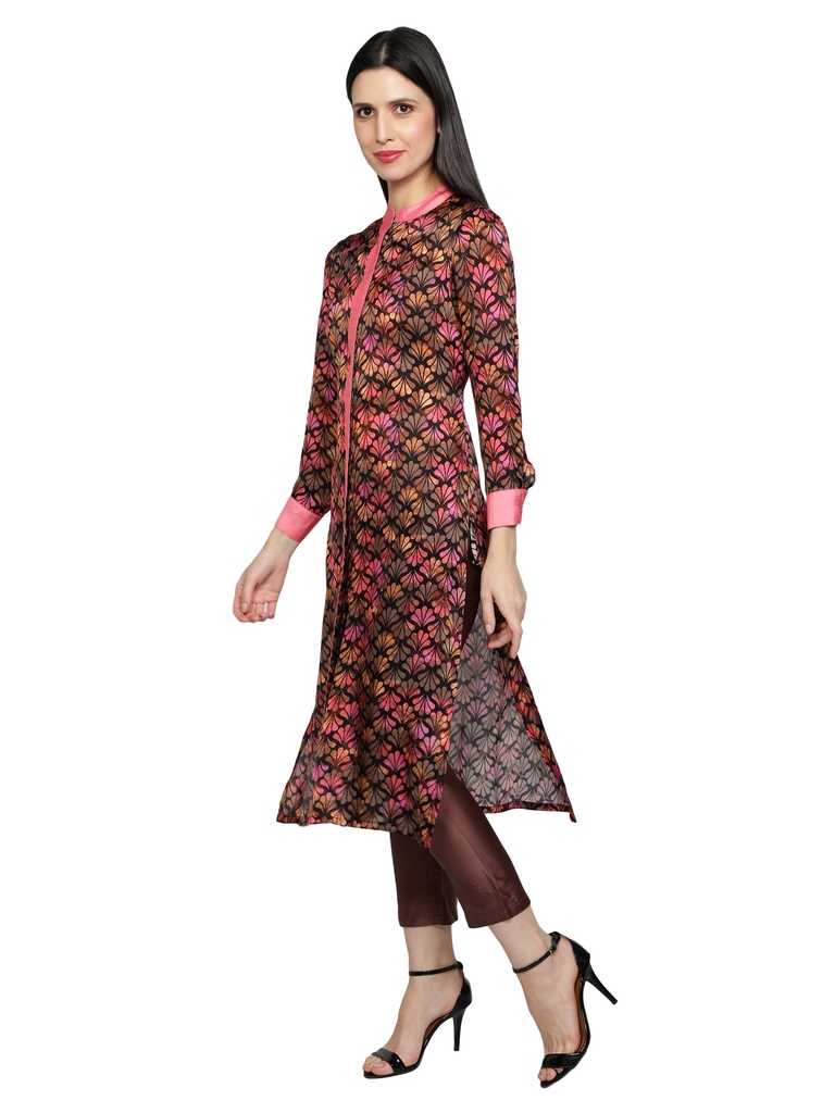 MODISH A-line Kurta with cigarette pant (Side 2)