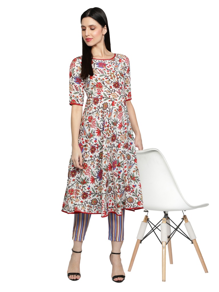 EPOCH Anarkali Kurta with Palazzo(Front 2)