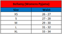 BELLAMY - size chart