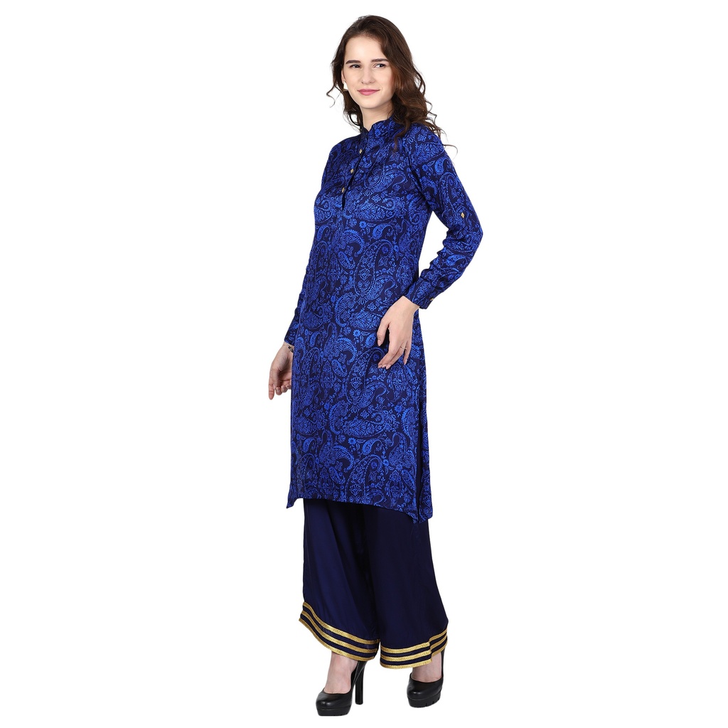 VIVID A-line Kurta with Palazzo Pants