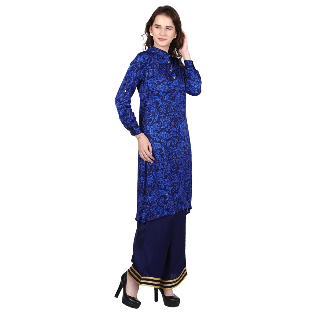 VIVID A-line Kurta with Palazzo Pants