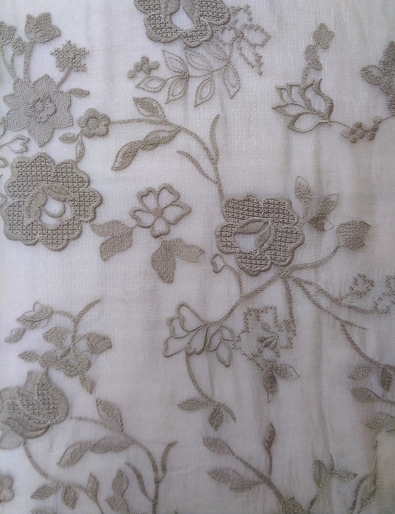 [CH 266 100% SILK (Width: F/W-50/52", C/W-46/48") (68 GLM) (Embroidery)] CH 266