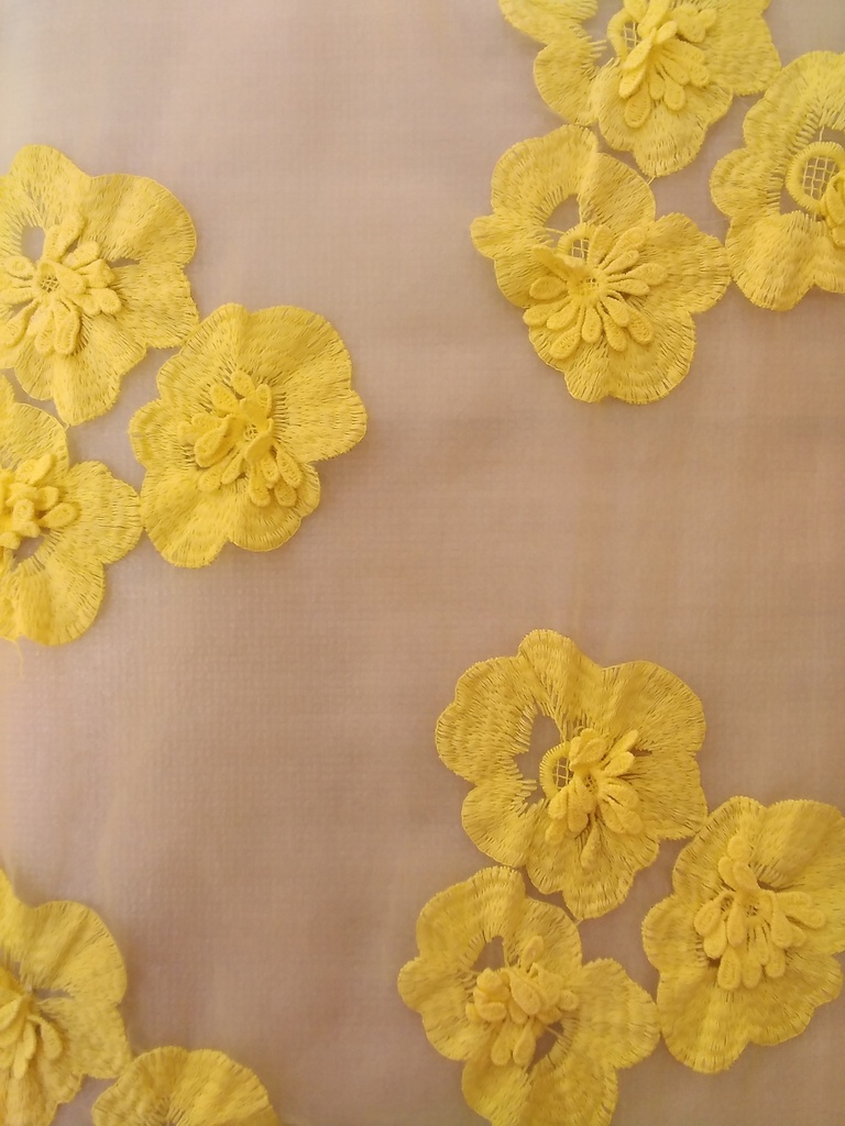 [CH 120 100% POLYESTER 100% NYLON ORGANZA (120-125 CMS) (Embroidery)] CH 120