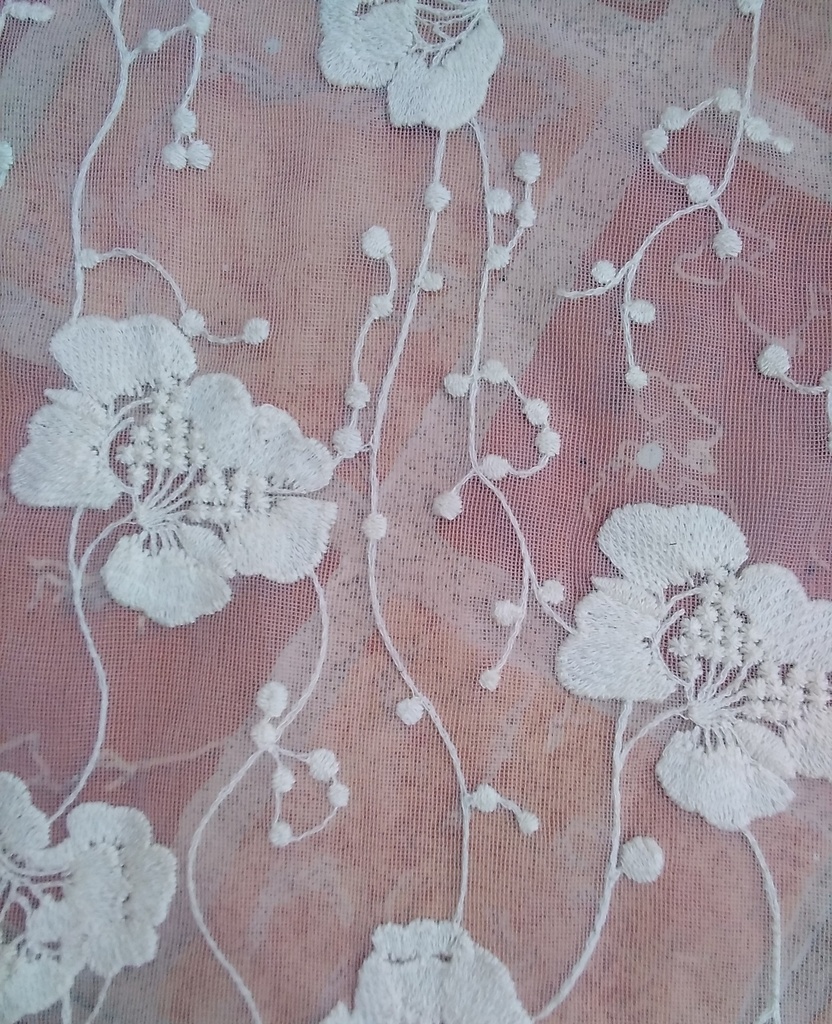 [CH 127 100% POLYESTER 100% NYLON MESH (120-125 CMS) (Embroidery)] CH 127