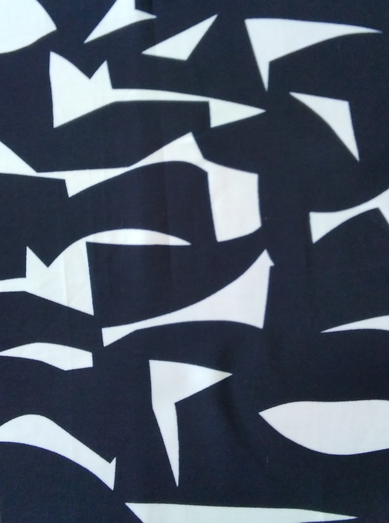 [OTA 697(A) Royal Black (120D x 120D)(80 x 68)(90 GSM)(Width- 42")(Printed)] OTA 697 (A)