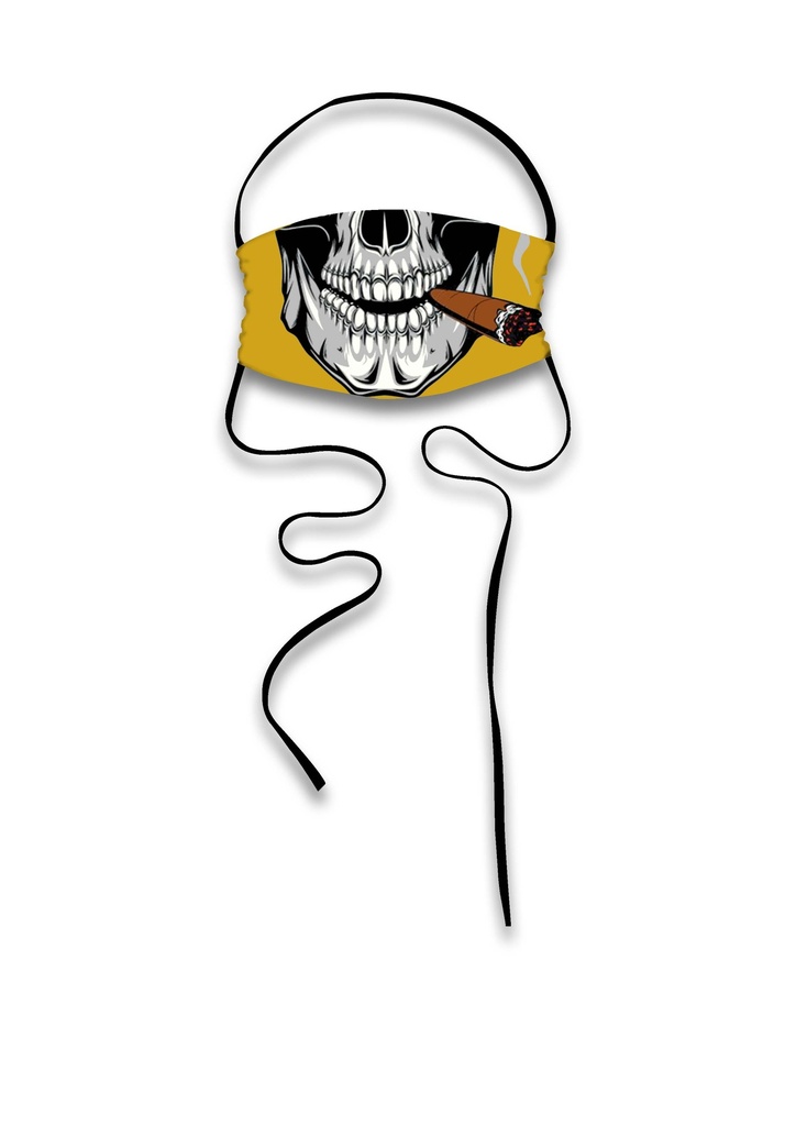 SKULL WITH CIGAR