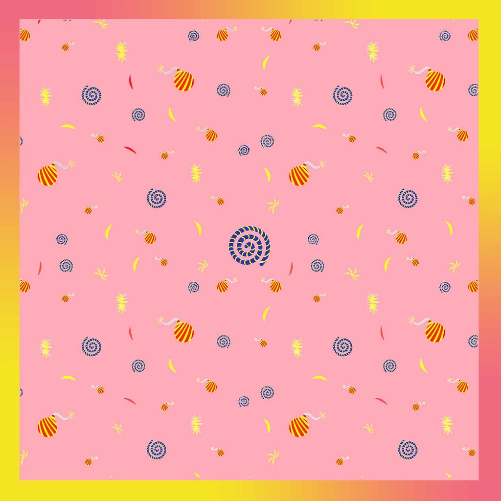 [POCKET SQUARE] CHAKRI (Polyester Satin )