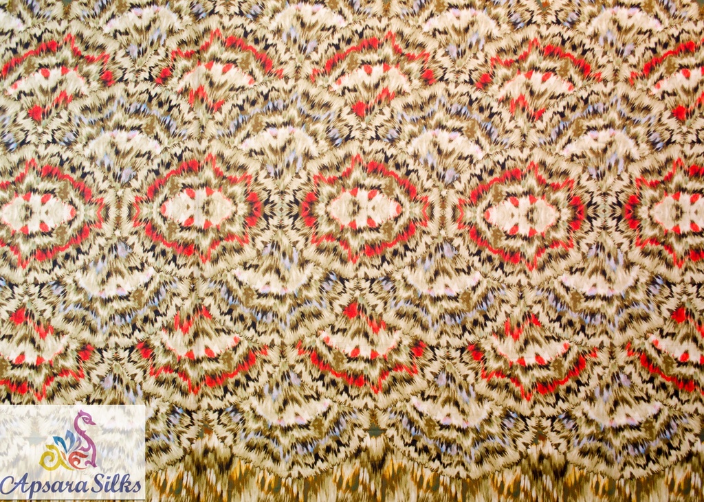 [Printed Woven Fabric 100% Polyester 60" 64GSM] 50STK2018