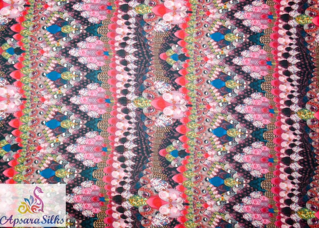 [Printed Woven Fabric 100% Polyester 60" 64GSM] 63STK2018