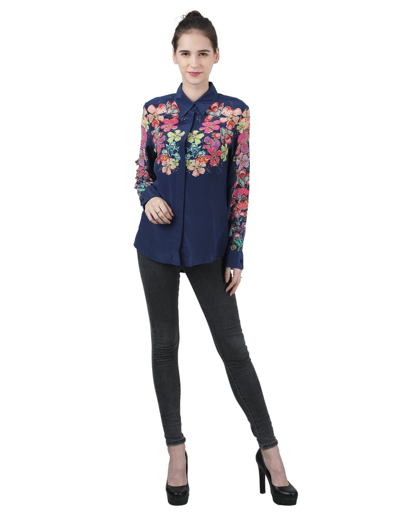 [91D140] Wear We Met - Floral Printed Shirt (S)