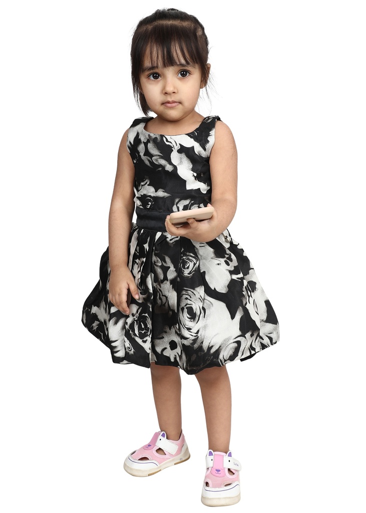 Wear We Met - Black Girls Fit and Flare Dress