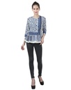 Wear We Met - Printed Peplum Top