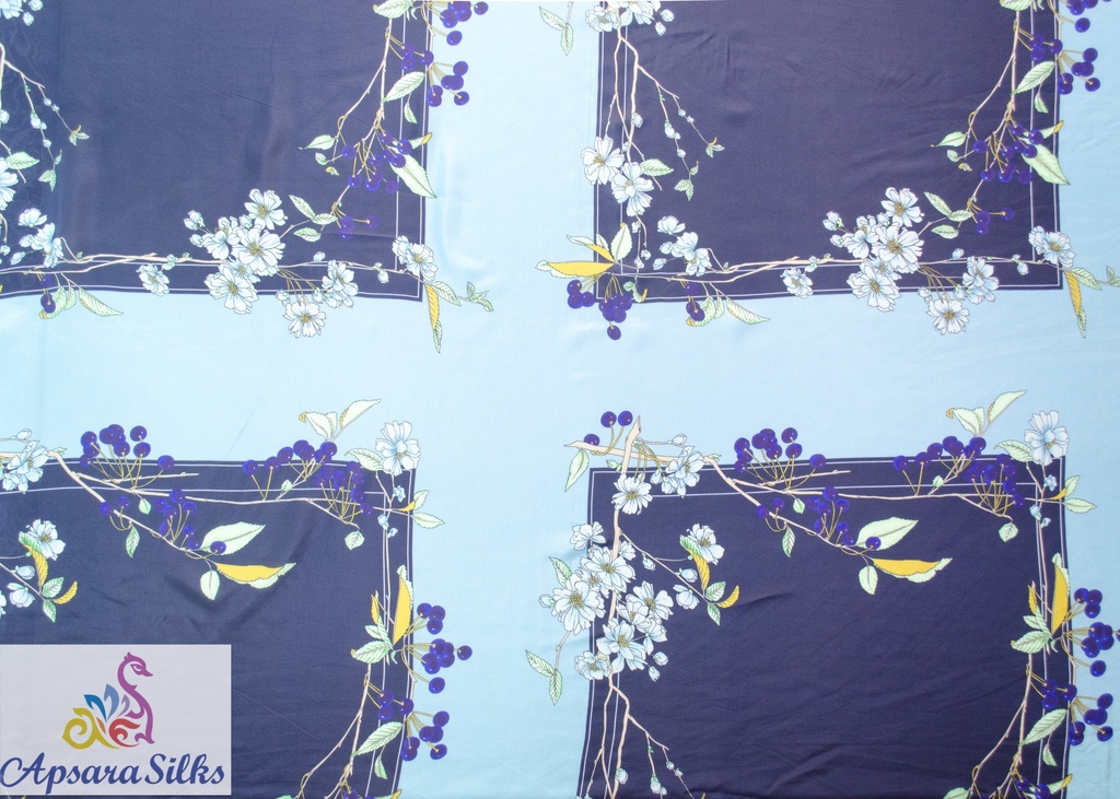 [Printed Woven Fabric 100% Silk 54" 35GSM] 112STK2018