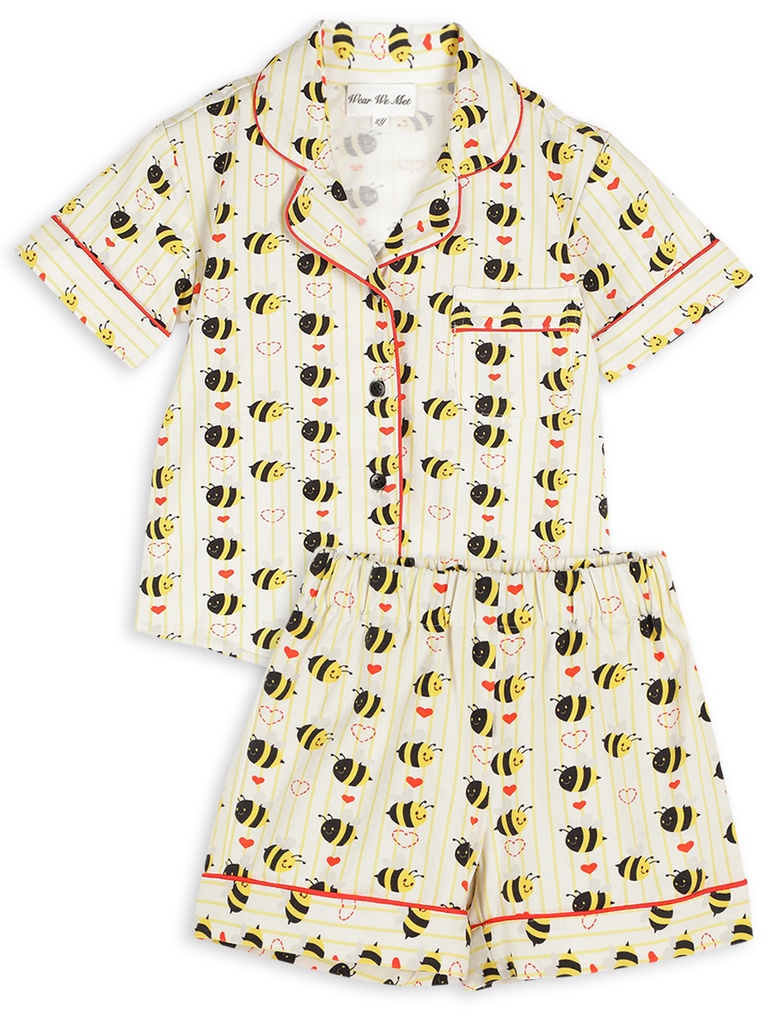[Junior Belle - Sleepwear - Belle CC1] Junior Belle (BEES & HEARTS (Junior Belle), CC1, 2Y)