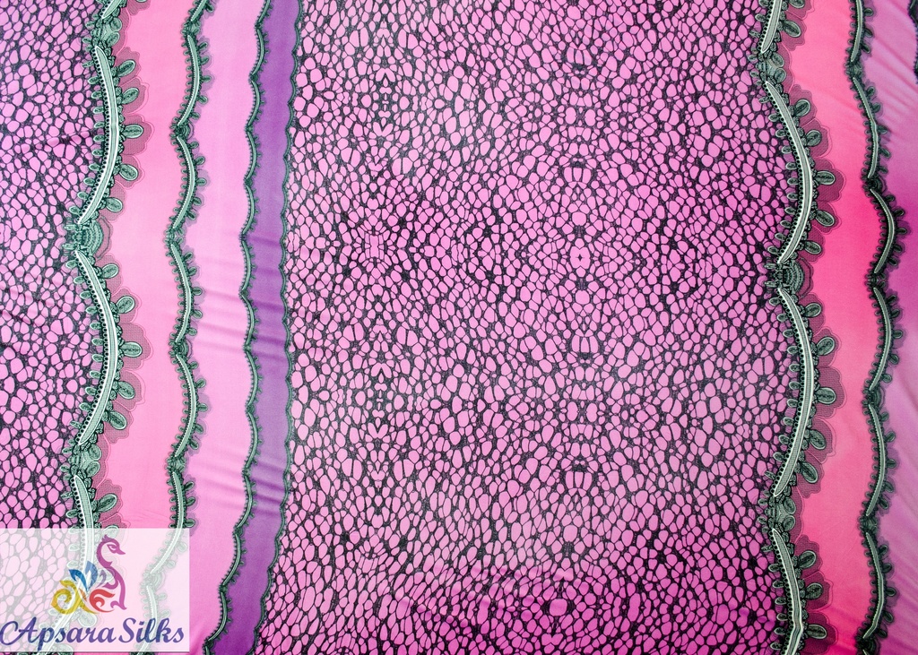 [Printed Knitted Fabric 100% Silk 56" 85GSM] 141STK2018