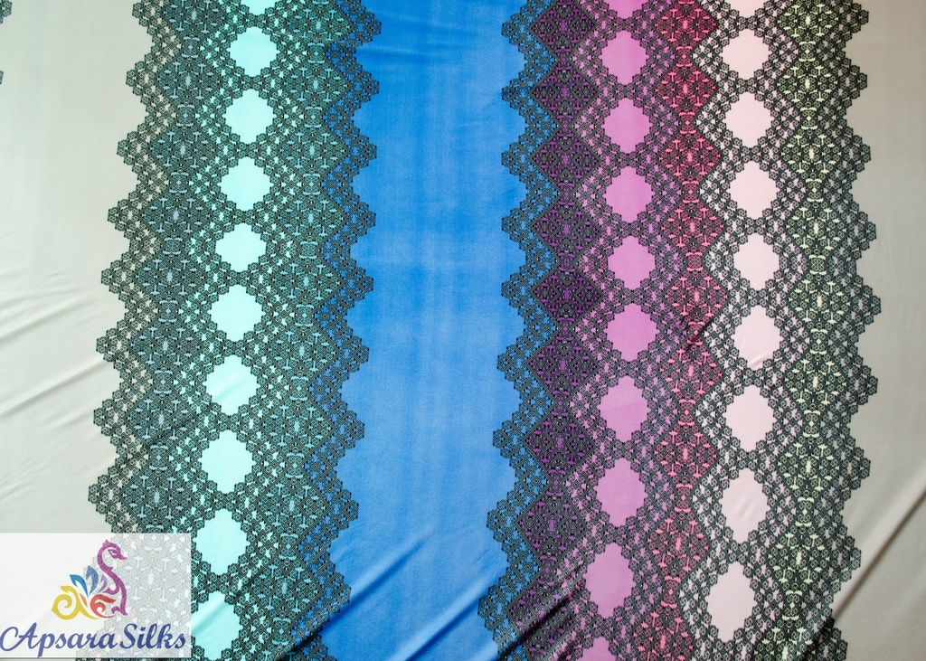[Printed Knitted Fabric 100% Silk 54" 85GSM] 142STK2018