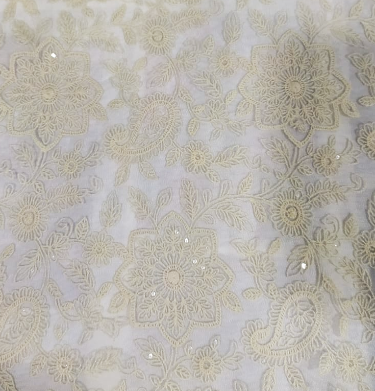 [OTA 780 - Composition - 100% Polyester - Net Embroidery (Width - 44") (90 GSM)] OTA 780