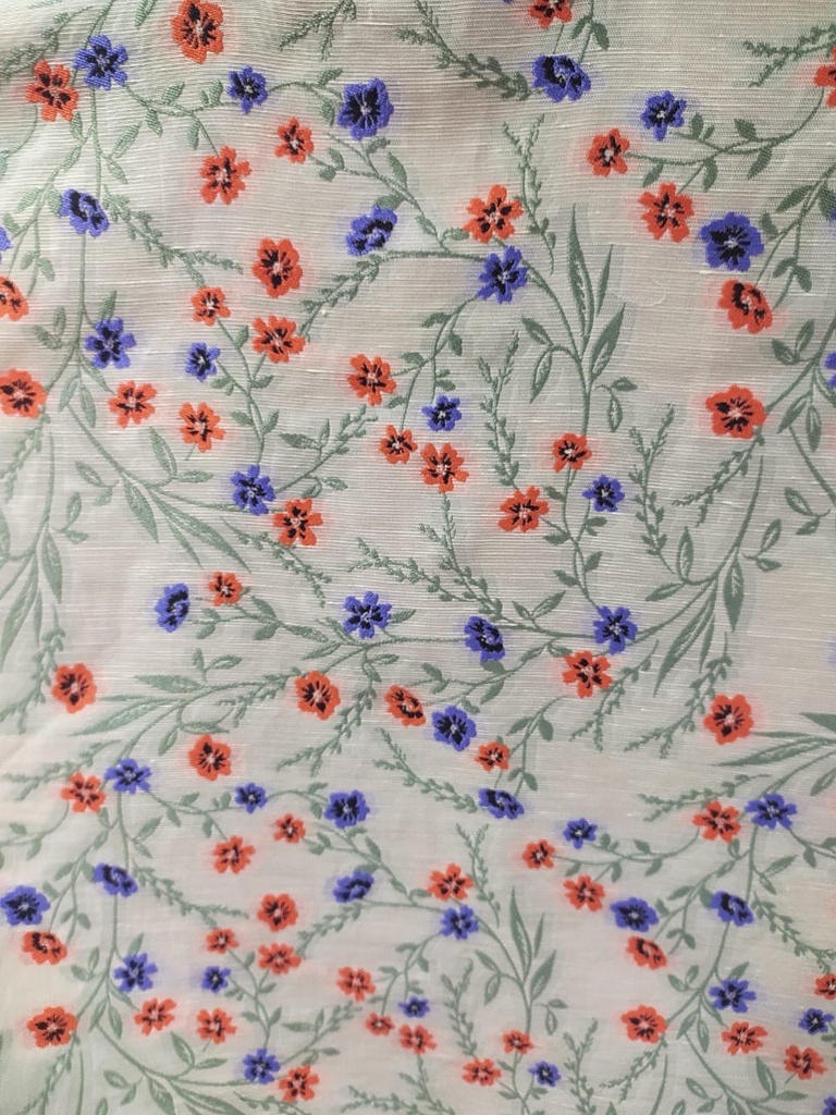 [OTA 903 - Jacquard : Composition -83% Polyester 13% Linen 4% Tencel : Width - 141 cms] OTA 904