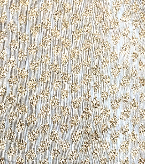 [OTA 629 (A) - Composition - Dark Gold Zari Jacquard (Dyeable)(Width -44")] OTA 629 (A)