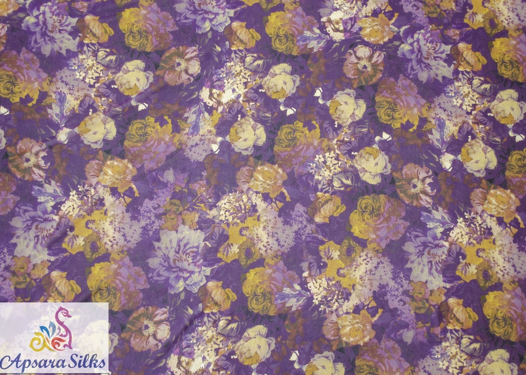 [Printed Woven Fabric 100% Silk 54" 60 GSM] 387 STK2018