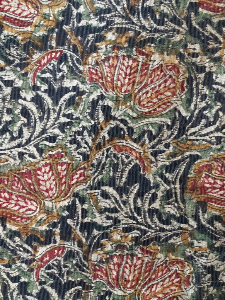 [OTA 163 (A)  :  Composition - Cotton Silk : Kalamkari  print] OTA 163 (A)