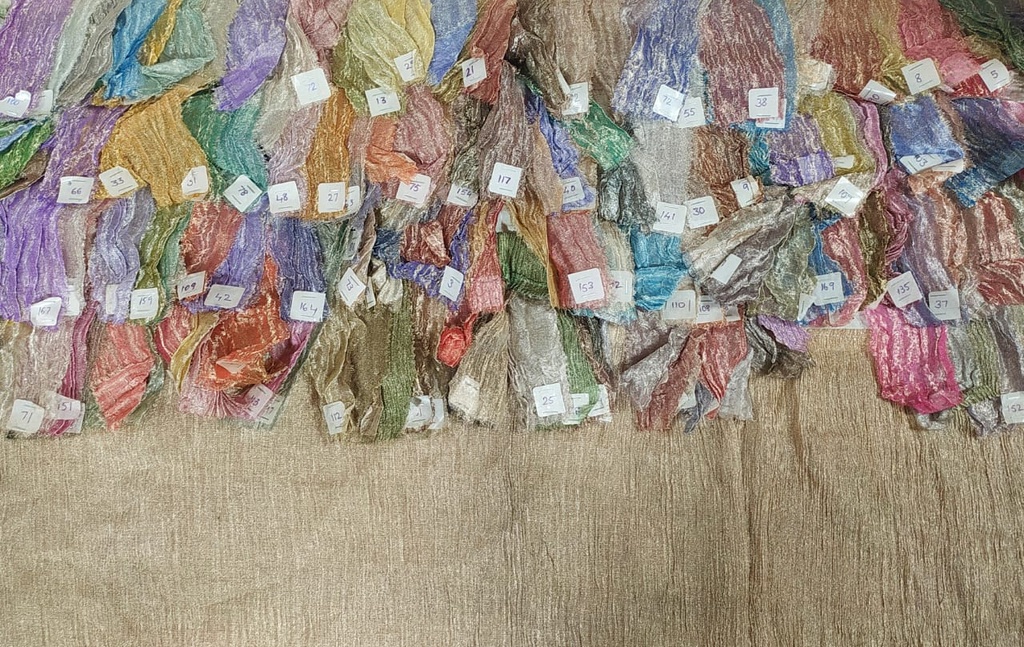 [OTA 129 : Tissue fabric , Metallic zari warp] OTA 129