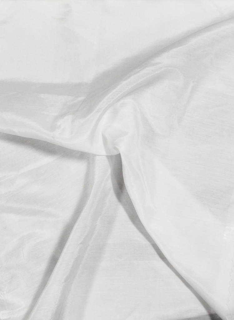 [Silk/cotton chiffon 12mm 52 GSM 30% SILK 70% COTTON DYED] BLUEBELL 12 54” DYED (Ivory)