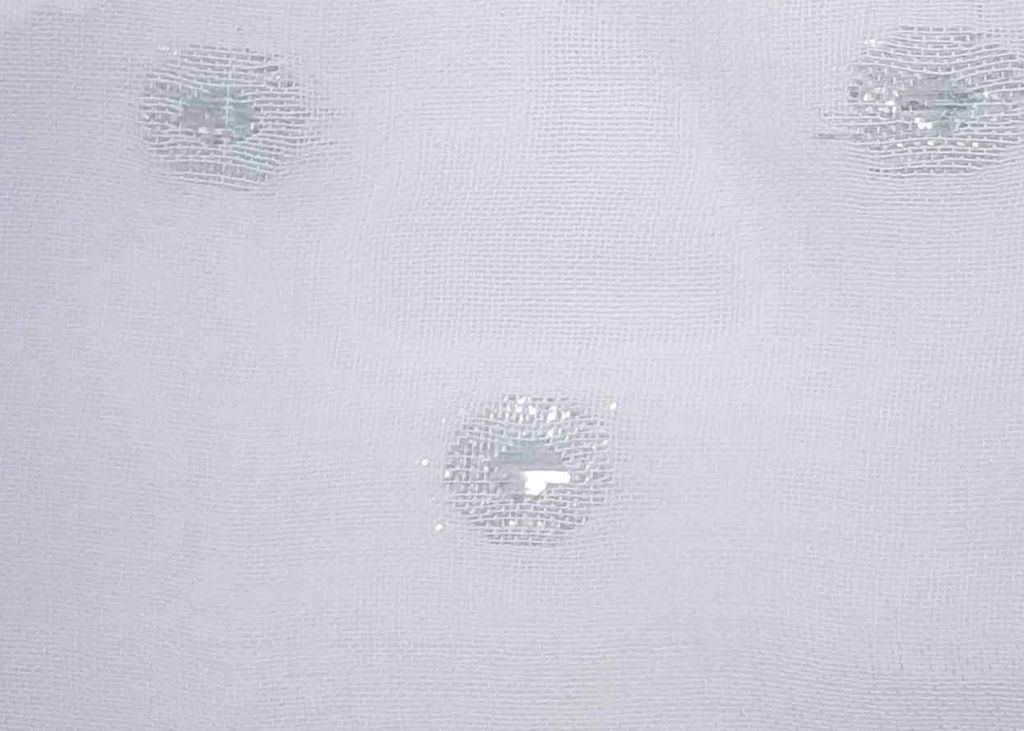 [100% Viscose 75X75 georgette silver Motif Dyed 54" 70 GSM (Fabric Dyed)] OTA 1005 (Bright White)