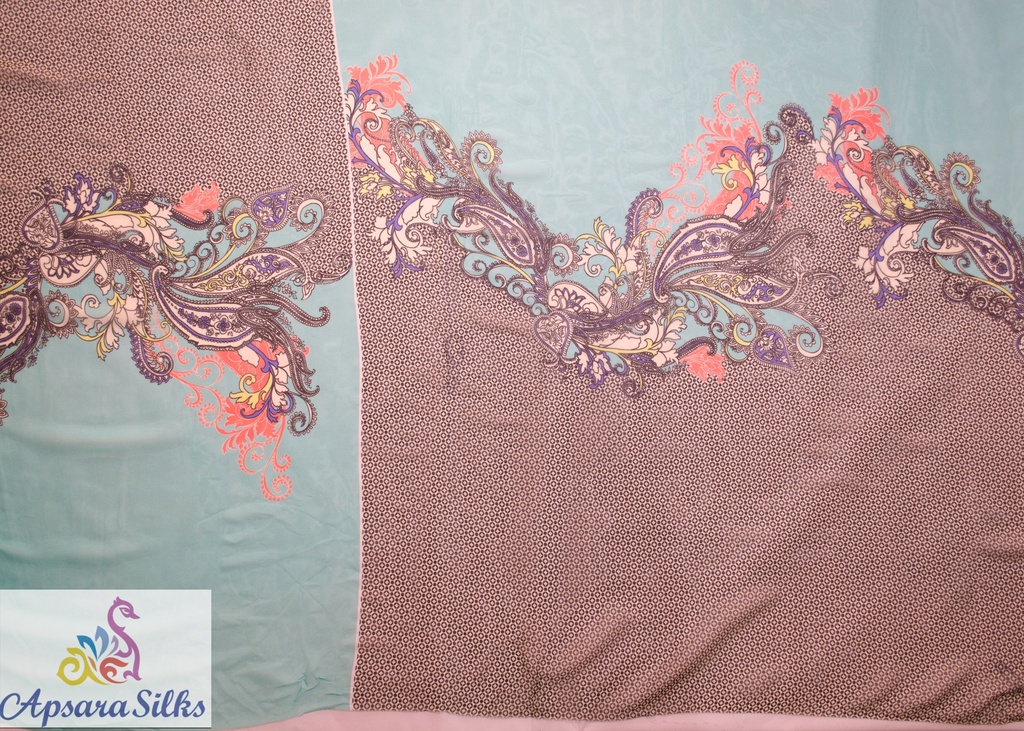 [Printed Woven Fabric 100% Silk 46" 35GSM] 338STK2018