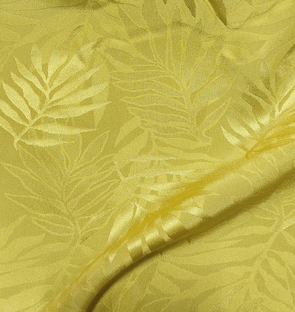 [OTA 1082 A : Crepe Jacquard : Composition - 100% SILK Crepe Jacquard : Weight -69 GSM  : Width - 54" : Colour - Sunshine] OTA 1082 (A)
